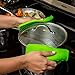 Premium Silicone Pot Holders for Kitchen - Easy to Clean Trivets for Hot Pots and Pans - This Kitchen Tool Works Well as Silicone Trivet, Hot Pads for Oven, Potholders (7x7 in, Green, 1 Pair)