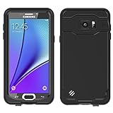 Galaxy Note 5 Waterproof Case,Underwater Cover Full Body Protective Shockproof Snowproof Dirtproof IP68 Certified Waterproof Case with Kickstand for Samsung Galaxy Note 5 (Black)