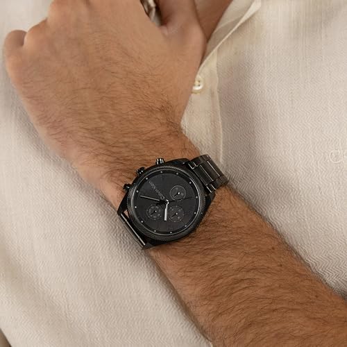 Orologio Analogico Multifunzione al Quarzo da Uomo Collezione IMPACT con Cinturino in Acciaio Inossidabile Nero - 25200359