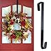 Super Z Outlet Black Metal Home Over The Door Wreath Hanger for Bathroom, Bedroom, Coats, Towels (12