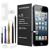 DAXTROMN Replacement Battery Compatible with iPhone 5 - Replacement Kit with Tools, Adhesive Strips - New 1440mAh 0 Cycle Battery - 2 Years Warranty