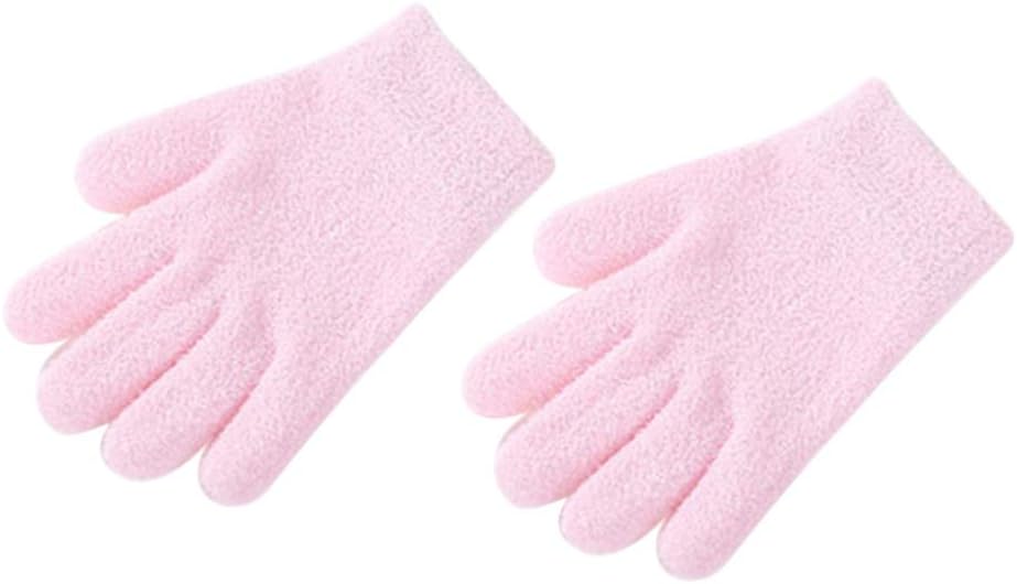 Artibetter Pink Exfoliating Moisturizing Hand & Foot Gloves Spa Gel Spa Spa Spa