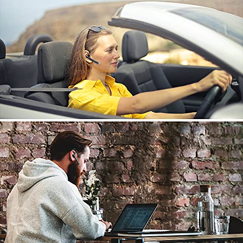 Cuffie Bluetooth 5.1, Auricolari Bluetooth Con Mic HD, 40H Ore di Riproduzione Auricolari Wireless, Cuffie In-Ear Bluetooth con Display LED, CVC8.0, 180H in Standby, Per Guida/Business/Ufficio