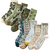 SENCODA Lavish Lavender Argyle Socks: Elegant Vintage Floral Frill & Jeweled Cotton Detail for Spring & Autumn Style