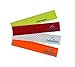Salzmann Waterproof Diamond Grade 3M Scotchlite reflective stickers. Car Auto Safety Reflective Stickers, Work for Motorcycle, bicycle, Sled and other safety needs, 4 PCS