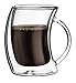 JoyJolt Caleo Double Wall Insulated glasses Espresso Cups Set of 2, 5.4-Ounces