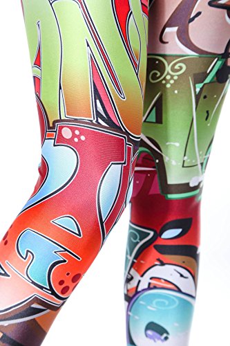 BAIXITE-Womens-3D-Digital-Printed-Stretchy-Leggings-Full-Length-Soft-Yoga-Capris-Slim-Pencil-Workout-Pants-Various-Prints