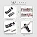USWEL Titanium Bracelet for Men Black PVD Coating 591pcs Minerals Magnetic Bracelet for Men Pain Relieving Bracelet for Arthritis and Carpal Tunnel with Link Removal Tool and Gift Box Packed