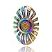 Fidget Spinner, Spinning Fidget Toy, made with Durable Zinc Alloy. A Hand Spinner, Stress Reducer, UFO Shape Rainbow Spinner Fidget toy,Great help for Anxiety. By WooCool (Rainbow Color) …