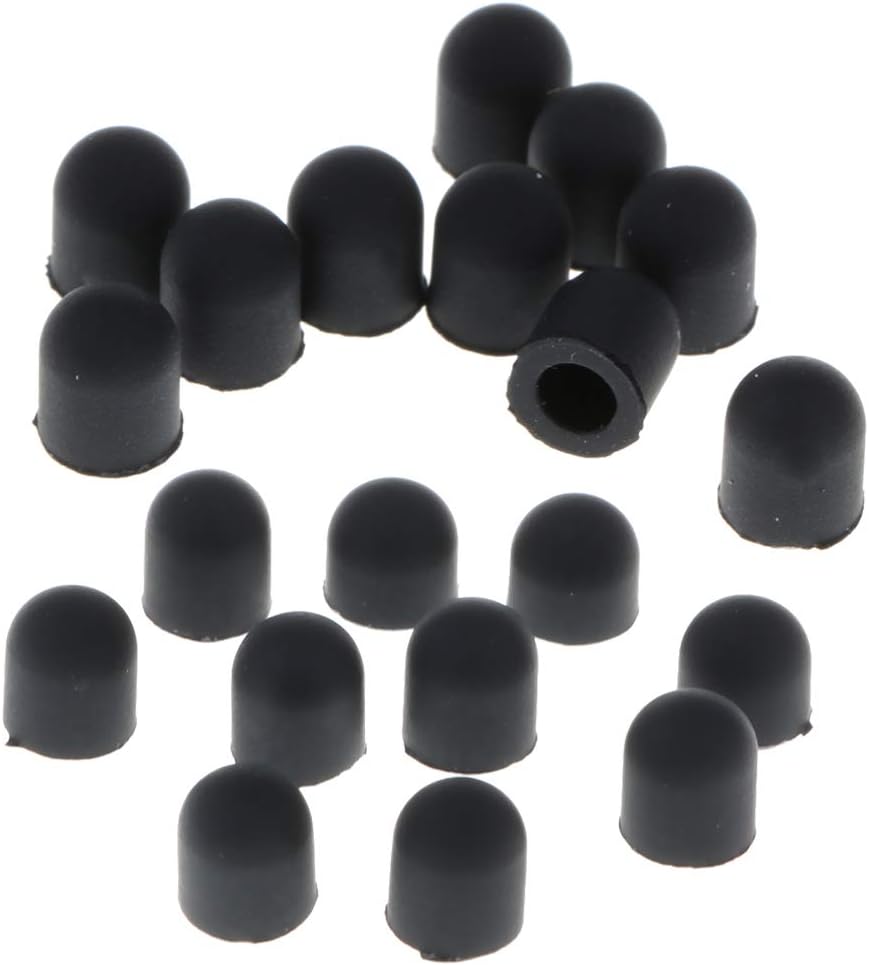 Embouts D'oreille Silicone Pour Talkie-walkie - Lot 20pcs (10 Noir + 10 Blanc), Compatible Motorola, Kenwood - 11