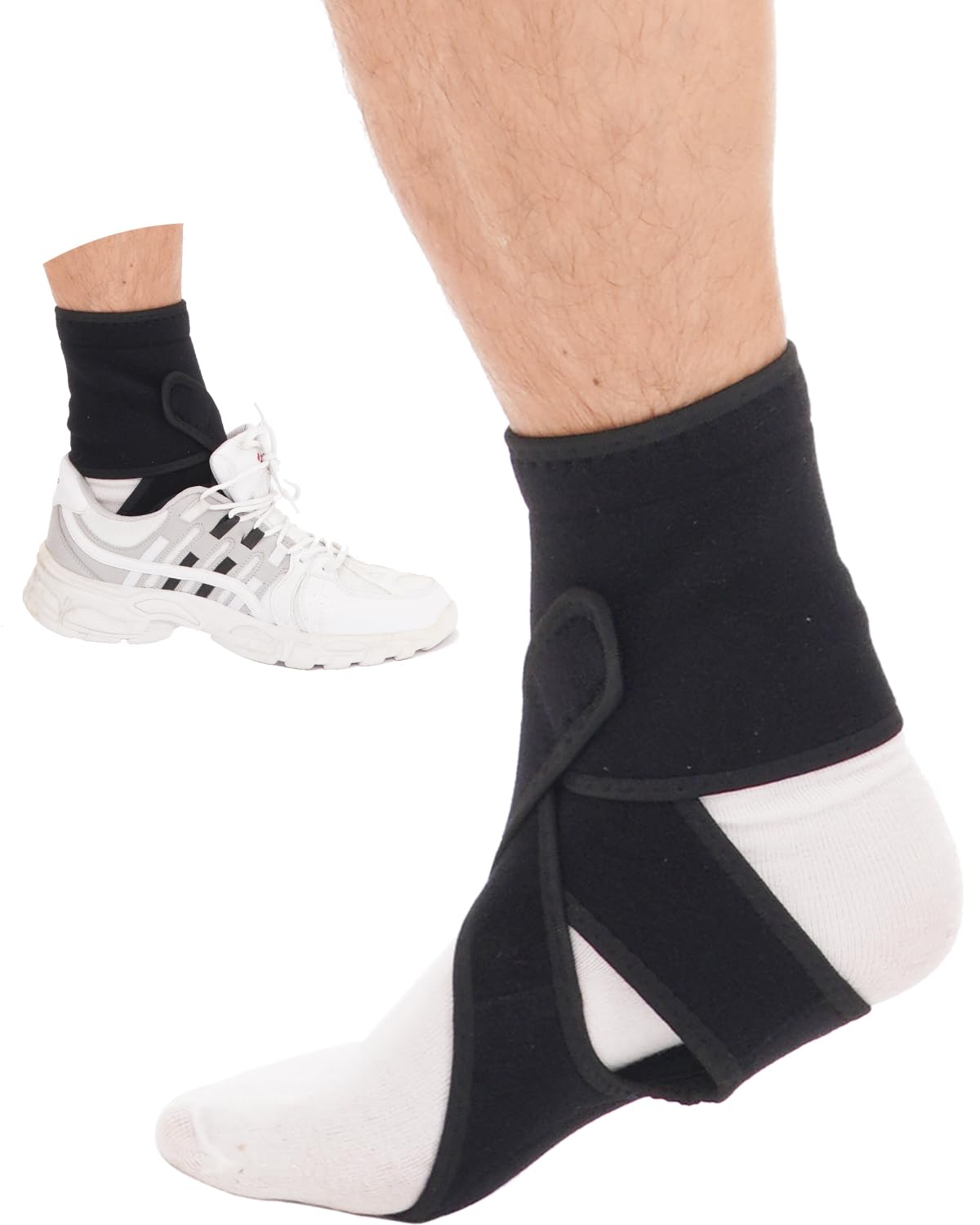 Photo 1 of DouHeal AFO Foot Drop Brace, Improve Walking Gait, Effective Relieve Pain, Adjustable Foot Orthosis Brace Support for Sleep, Plantar Fasciitis, Drop Foot Braces For Walking with Shoes (Right)