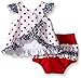 Nannette Baby Girls' Little Knit Americana Top and Diaper Cover