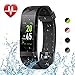 Letsfit Fitness Tracker Color Screen HR, Heart Rate Monitor Watch, IP68 Waterproof Activity Tracker, Step Counter, Bluetooth Sleep Monitor, 14 Sport Modes, Pedometer Watch for Men Women Kids