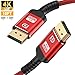 DisplayPort Cable,Capshi 4K DP Cable Nylon Braided -(4K@144Hz, 4K@60Hz, 2K@165Hz) Gold-Plated DP to DP Cable Ultra High Speed Display Port Cable 10ft for Laptop PC TV etc- Gaming Monitor Cable (Red)
