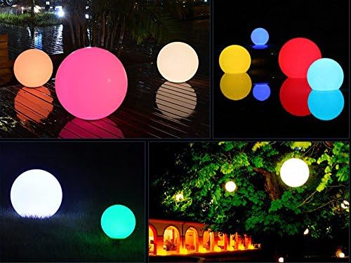 Tker Waterproof Floating 16 RGB 3.5-Inch Globe Light Remote Control LED Color-changing with Great for Night Light Party Pool Patio Ambient &amp; Decorative Lighting