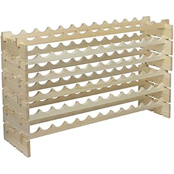 Amazon.com: ZENY Wine Rack 72 Bottles Holder Stackable 