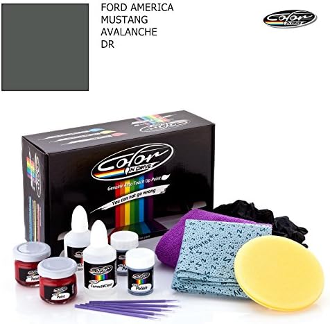 FORD AMERICA MUSTANG / AVALANCHE - DR / COLOR N DRIVE TOUCH UP PAINT SYSTEM FOR PAINT CHIPS AND SCRATCHES / BASIC PACK