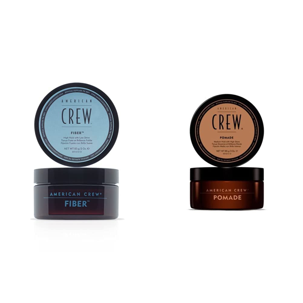American Crew Pomade 3 oz / 85 g + Fiber - 85 g