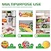 HOMENOTE Sous Vide Bags 15 Reusable Vacuum Food Storage Bags with Cookbook for Joule, Anova sous vide cooker