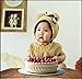 Baby First Birthday Cake Topper Decoration & Decorations Banner of “I Am One”- For Baby Girl (Unbleached)