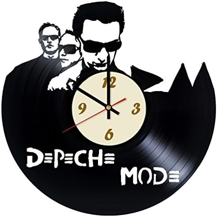 Depeche Mode Vinyl Record Wall Clock/Original Gift Idea For Him or Her, Boy sor Girls/Cool home decor wall art/Bedroom Nursery Living Room Kitchen Clock
