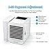 Personal Air Conditioner Air Cooler Fan, 3 in 1 USB Portable Mini Space Cooler, Evaporative Humidifier, Purifier, Cooling Fan for Home Offices Kitchen 2A Charger Included(White)