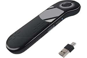 Air Mouse with Touchpad,Ergonomic Handheld Grip Wireless Mini Mouse Mobile Rechargeable Bluetooth/2.4G Remote Laser Control M