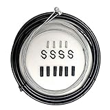 SUPFAN Bicycle Brake line Shifting line Road Bike Bike Brake Cable Control Line Shift Mountain Bicycle Brake Cable Set，Universal line Such as Road Bike Mountain Bike-Black