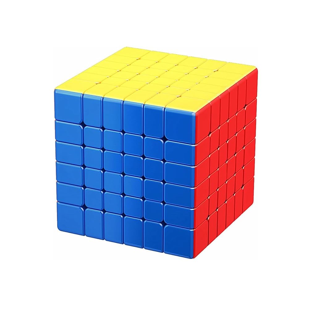 MXDCuber Moyu Meilong 6M Speed Cube 6x6 Stickerless，Meilong 6x6 V2 M Puzzle Cube 61 MM (Upgraded Version M)