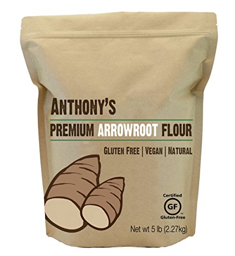 Arrowroot flour (5 pounds) by anthony s, certified glut…
