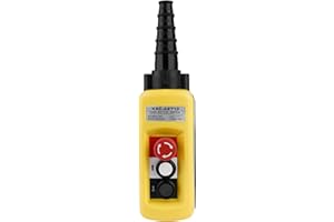 Crane Hoist Control, Chain Push Button Switch Lifting Pendant Control, XAC A2713 Controller with Emergency Stop