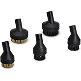 Wagner Spraytech Nylon and Brass Brush Pack for Canister Steamers | Nylon and brass brushes provide multiple scrubbing options for compatible Wagner canister steamers.