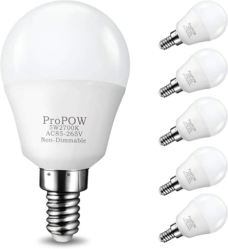 E12 Led Bulb Propow 5w Led Candelabra Bulbs 40 Watt Equivalent