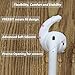 WERO Earhooks Cover for AirPods,(with Storage Box) Replacement Earbuds/Ear Tips with Secure Fit Ear Hooks Wing Applicable for Apple AirPods/EarPods, White, 3 Pairs (Size L/M/S)