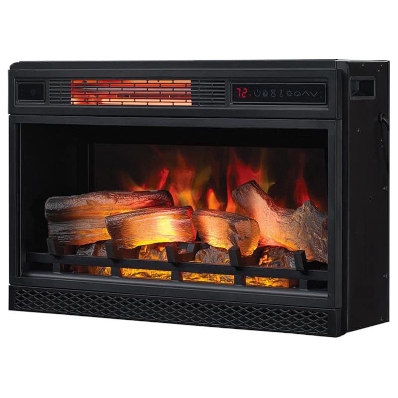 ChimneyFree Walker Cherry Electric Fireplace Entertainment Center