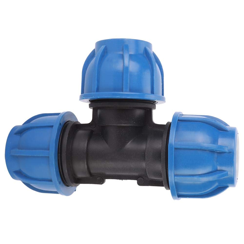 PE Plastic Water Pipe Fitting, Neck Duster Brush for Hair Cutting 32mm Water Pipe Fittings 32mm Tee Connector for Pipe Connection Plumbing Accessories
