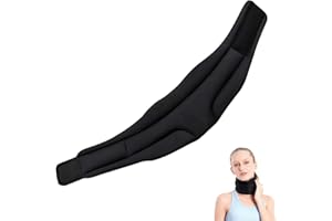 Neck Brace, Premium Ice Silk Nylon, Breathable 360° Support for Pain Relief, Posture Correction, Ideal for Office, Sleep, Tra