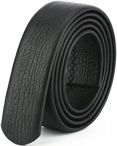 Mens Leather Ratchet Belt Without Buckle (49.21inch, DS036)