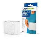 Actimove Professional Abdominal Binder Comfort with Soft Pad | Belly Band for Lower Waist Support for Women | Compression Garment for Post Traumatic &amp; Post Surgical Recovery | White, 9" X-Small
