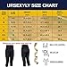 URSEXYLY Women high Waist Workout Shorts Power Flex Capri Compression Legging Tights (Black Yoga Leggings Waist Control, XL)