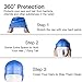 Ssking Swim Cap Keeps Hair and Ear protector -100% Silicone with Nose Clip &Ear Plugs for Women and Men (Blue)