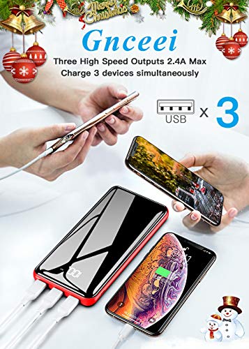 Portable Charger Power Bank 25000mAh - High Capacity with LCD Digital Display,3 USB Output & Dual Input External Battery Pack Compatible with Smart Phones,Android Phone,Tablet and More - Thumbnail 3