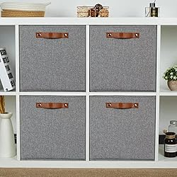 DULLEMELO Fabric Storage Cubes,13 inch Cube Stroage