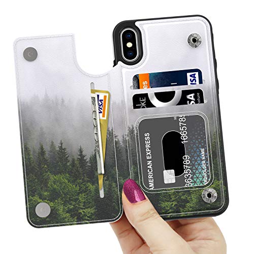 leather case designer iphone xs wallet case