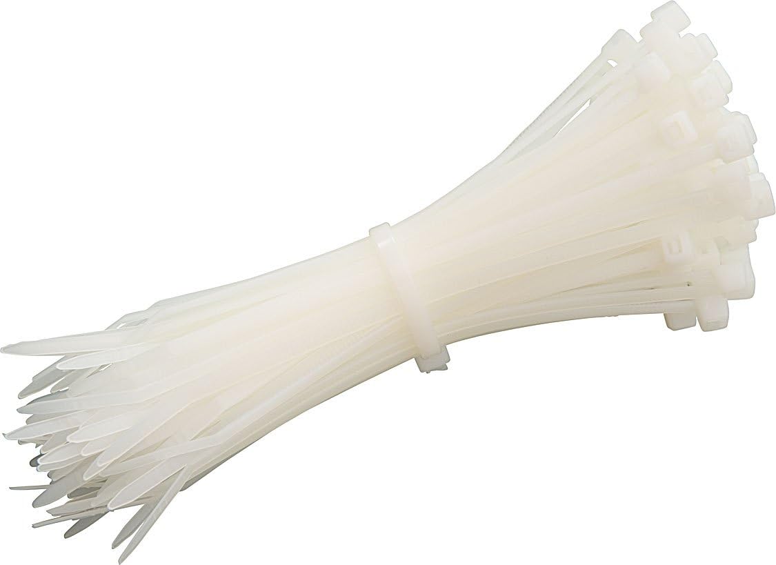 All Trade Direct 1000 X White Cable Ties 100Mm X 2.5Mm Zip Tie Wraps Bases All Sizes Stocked - Image 3