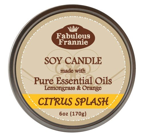 Citrus Splash 100% Pure & Natural Soy Candle 6 oz