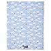 Carter's Take Flight Airplane/Cloud Super Soft Appliqued Baby Blanket, Blue, Navy