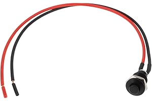 LT Easiyl 10mm Mounting Hole Metal Momentary Push Button Switch Compatible with Electric Guitar