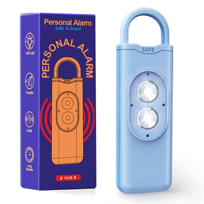 Personal Alarms for Women,Self Defence Legal,Torch and Emergent Alarm,Emergency Supplies for Women,Rechargeable & Safety Alarm Keychain