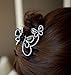 Cfalaicos 1pcs Butterfly Flying Rhinestone Crystal Hair Jewelry Hairpin Hair Claw Gripper Side-knotted Clip